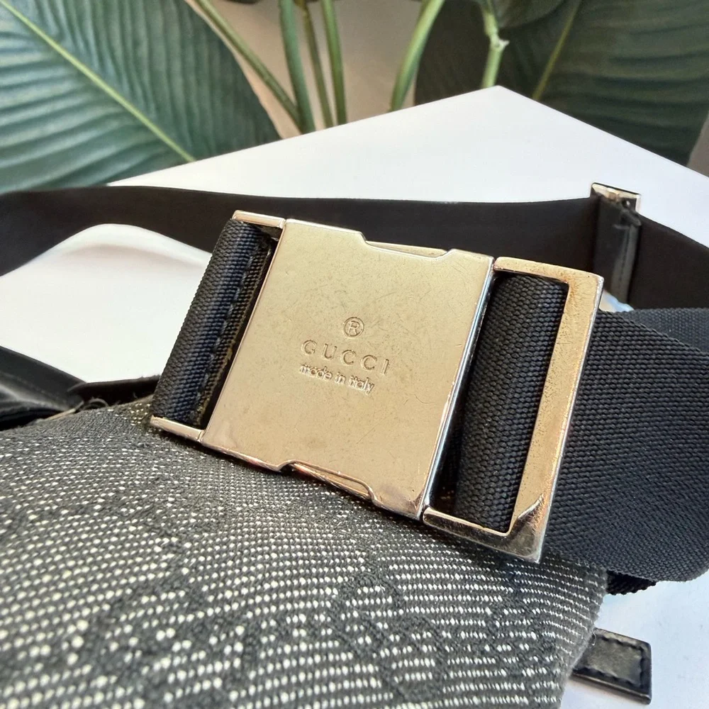 Gucci GG Canvas Double Pocket Waist Pouch - Picture 5 of 13
